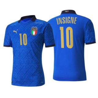 Men's Lorenzo Insigne Italy National Blue Home Jersey