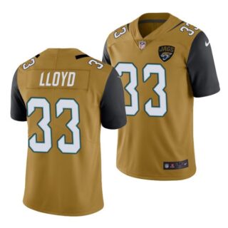 Men's Jacksonville Jaguars Devin Lloyd 2022 NFL Draft Stitched Jersey Gold