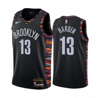 Men's James Harden Brooklyn Nets Basketball Jersey Black