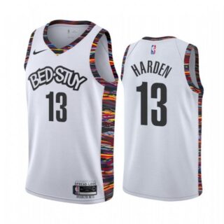 Men's James Harden Brooklyn Nets Basketball Jersey White