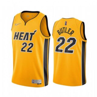 Men's Jimmy Butler Miami Heat Basketball Jersey Gold