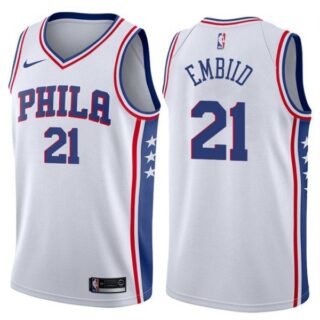 Men's Joel Embiid Philadelphia 76ers Basketball Jersey White