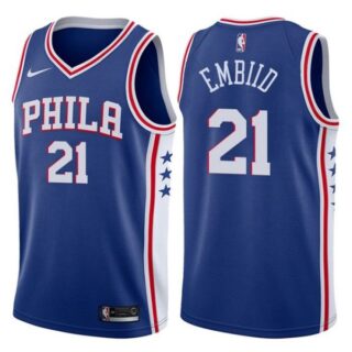 Men's Joel Embiid Philadelphia 76ers Basketball Jersey Blue