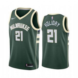 Men's Jrue Holiday Milwaukee Bucks Basketball Jersey Green