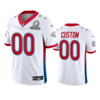 Men's Custom Kansas City Chiefs 2022 AFC Pro Bowl Stitched Jersey White