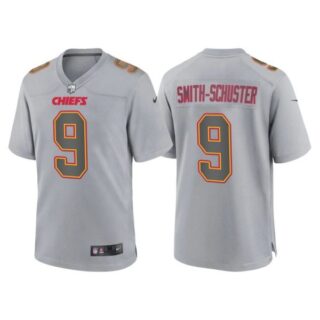 Women's Kansas City Chiefs Juju Smith Schuster Gray Atmosphere Fashion Stitched Jersey