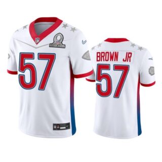 Men's Orlando Brown Jr. Kansas City Chiefs 2022 AFC Pro Bowl Stitched Jersey White