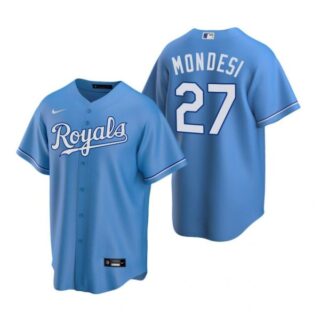 Men's Adalberto Mondesi Kansas City Royals Cool Base Jersey Light Blue