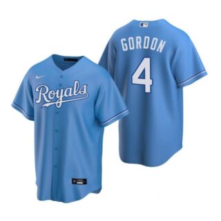 Men's Alex Gordon Kansas City Royals Cool Base Jersey Light Blue