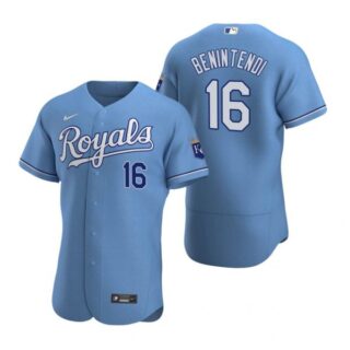 Men's Andrew Benintendi Kansas City Royals Flex Base Jersey Light Blue