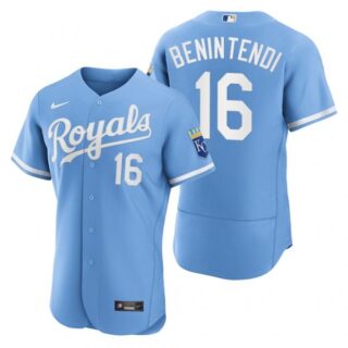 Men's Kansas City Royals Andrew Benintendi Stitched Jersey 2022 Uniform - Powder Blue
