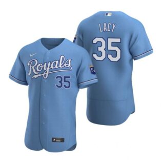 Men's Asa Lacy Kansas City Royals Flex Base Jersey Light Blue
