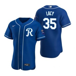 Men's Asa Lacy Kansas City Royals Flex Base Jersey Royal KC