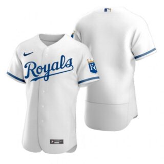 Men's Kansas City Royals Blank Stitched Jersey 2022 Uniform - White