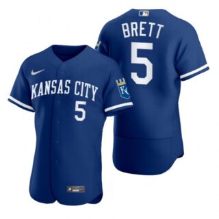 Men's Kansas City Royals George Brett Stitched Jersey 2022 Uniform - Royal