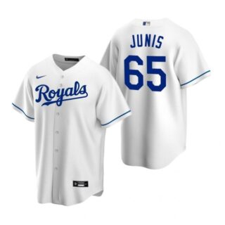 Men's Jakob Junis Kansas City Royals Cool Base Jersey White