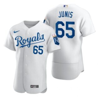 Men's Jakob Junis Kansas City Royals Flex Base Jersey White