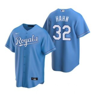 Men's Jesse Hahn Kansas City Royals Cool Base Jersey Light Blue