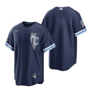 Men's - Cool Base Kansas City Royals Navy 2022 City Connect Stitched Jersey