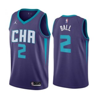 Men's LaMelo Ball Charlotte Hornets Basketball Jersey Purple