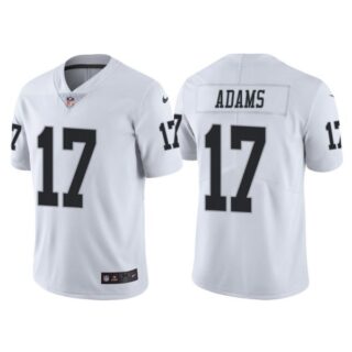 Men's Las Vegas Raiders Davante Adams White Vapor Limited Stitched Jersey