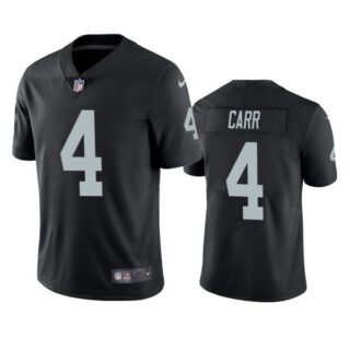 Men's #4 Derek Carr Las Vegas Raiders Vapor Limited Jersey Stitched Black