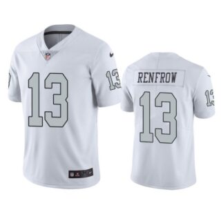 Men's #13 Hunter Renfrow Las Vegas Raiders White Color Rush Limited Jersey Stitched