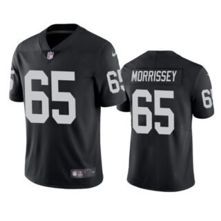 Men's #65 Jimmy Morrissey Las Vegas Raiders Vapor Limited Jersey Stitched Black