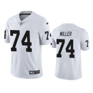 Men's #74 Kolton Miller Las Vegas Raiders Vapor Limited Jersey Stitched White