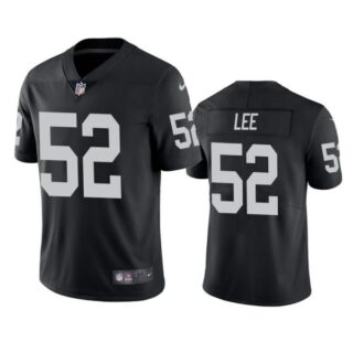 Men's #52 Marquel Lee Las Vegas Raiders Vapor Limited Jersey Stitched Black