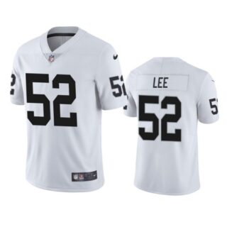 Men's #52 Marquel Lee Las Vegas Raiders Vapor Limited Jersey Stitched White