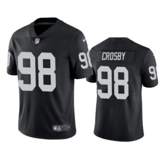 Men's #98 Maxx Crosby Las Vegas Raiders Vapor Limited Jersey Stitched Black