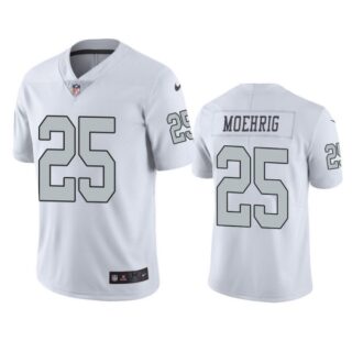 Men's #25 Trevon Moehrig Las Vegas Raiders White Color Rush Limited Jersey Stitched