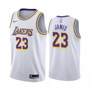 Men's LeBron James Los Angeles Lakers Basketball Jersey White