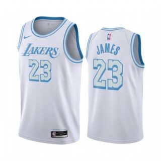 Men's LeBron James Los Angeles Lakers Basketball Jersey White