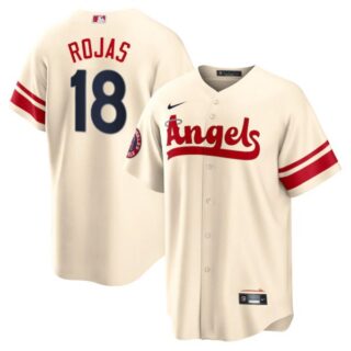 Youth Los Angeles Angels Jose Rojas 2022 City Connect Cream Stitched Jersey