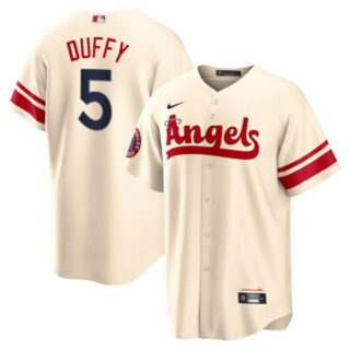 Youth Los Angeles Angels Matt Duffy 2022 City Connect Cream Stitched Jersey