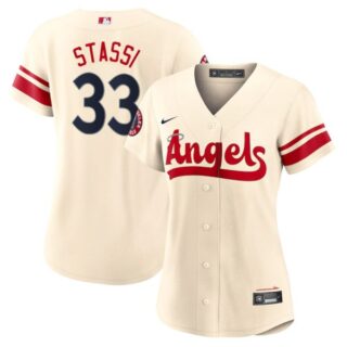 Women's Los Angeles Angels Max Stassi 2022 City Connect Cream Stitched Jersey