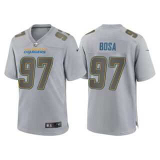 Youth Los Angeles Chargers Joey Bosa Gray Atmosphere Fashion Stitched Jersey