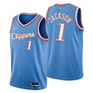 Men's Reggie Jackson Los Angeles Clippers 75th Anniversary Diamond Jersey