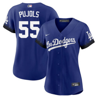 Women Albert Pujols Los Angeles Dodgers 2021 City Connect Stitched Jersey