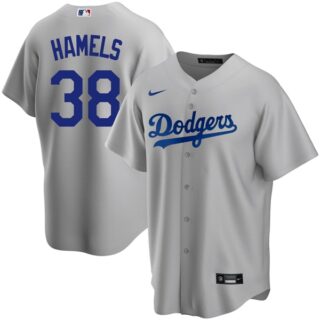 Youth Los Angeles Dodgers #38 Cole Hamels Cool Base Jersey Stitched - Gray