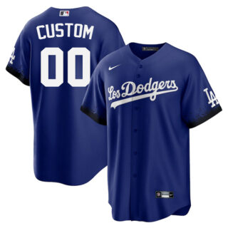 Youth Custom Los Angeles Dodgers 2021 City Connect Stitched Jersey