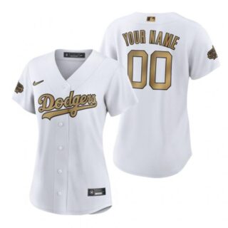 Women's Custom Los Angeles Dodgers 2022 MLB All-Star Game White Stitched Jersey