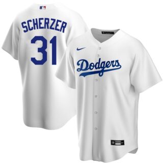 Youth Los Angeles Dodgers #31 Max Scherzer Cool Base Jersey Stitched - White