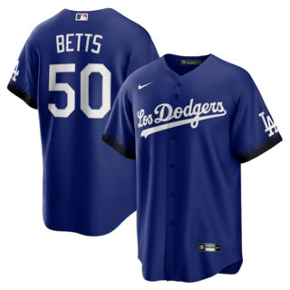 Men's - Cool Base Mookie Betts Los Angeles Dodgers 2021 City Connect Stitched Jersey