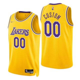 Men's Custom Los Angeles Lakers 75th Anniversary Diamond Jersey