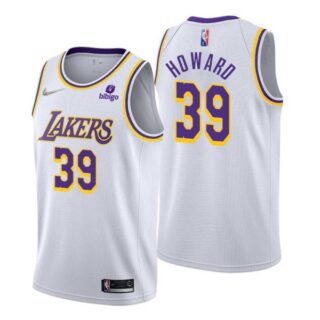 Men's Dwight Howard Los Angeles Lakers 75th Anniversary Diamond Jersey White Association
