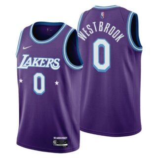 Men's Russell Westbrook Los Angeles Lakers 75th Anniversary Diamond Jersey