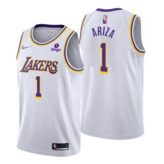 Men's Trevor Ariza Los Angeles Lakers 75th Anniversary Diamond Jersey White Association
